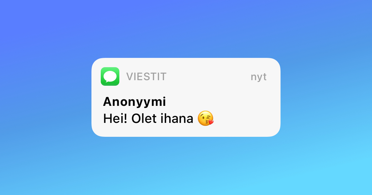 kuinka lahettaa anonyymi tekstiviesti